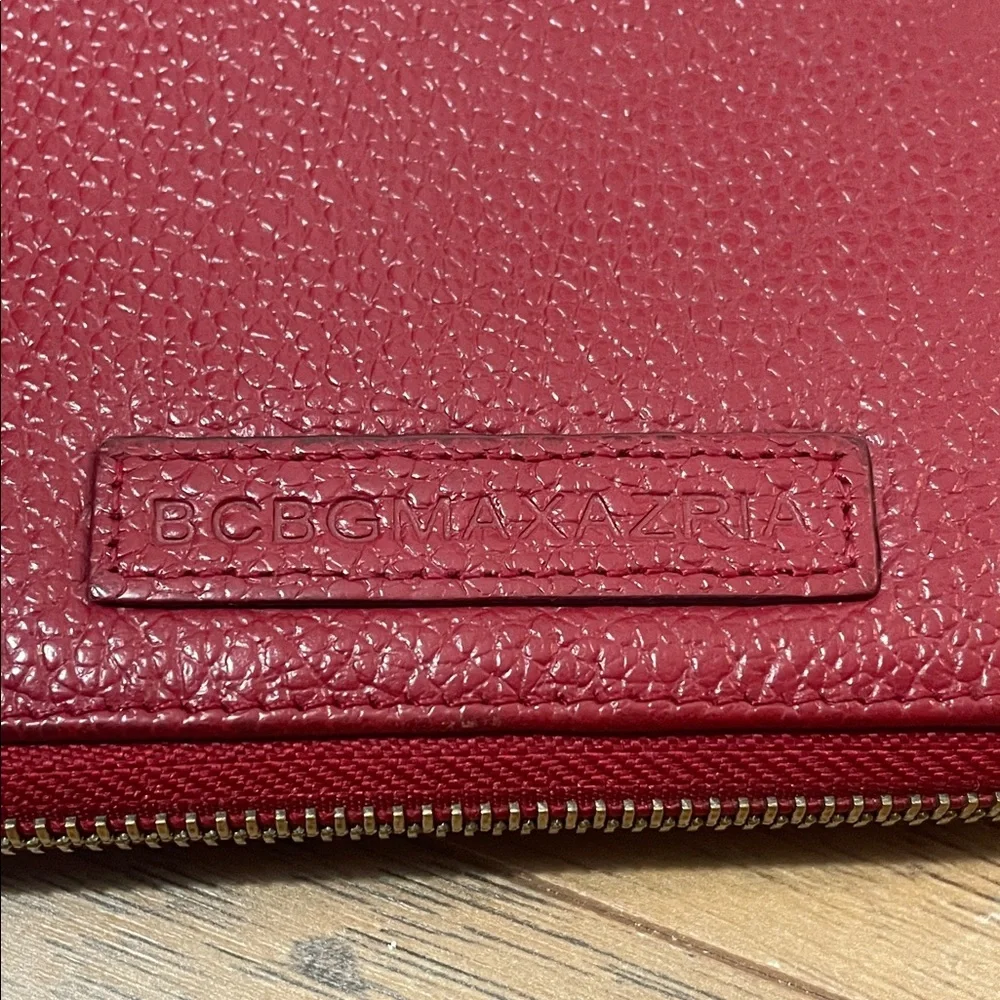 BCBGMaxmaria Leather Wristlet Wallet